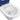 Delta Care Back-to-Wall Toilet Suite Gloss White with Blue Seat