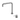 Mecca Hob Basin Mixer Square Swivel Spout