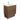 Dolce Edge Walnut 750  Vanity on Kickboard