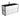 Dolce Matte Black Amato 1200 Wall-Hung Vanity Matte Black Frames