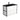 Dolce Matte Black Amato 900 Wall-Hung Vanity Matte Black Frames