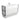 Vanessa Amato 1200 Satin White Vanity On Kick Matte Black Frames