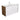Vanessa Amato 1200 Satin White Wall Hung Vanity Walnut Panels