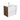 Vanessa Amato 750 Satin White Wall Hung Vanity Walnut Panels