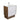 Vanessa Amato 750 Satin White Vanity on Kick Walnut Panels